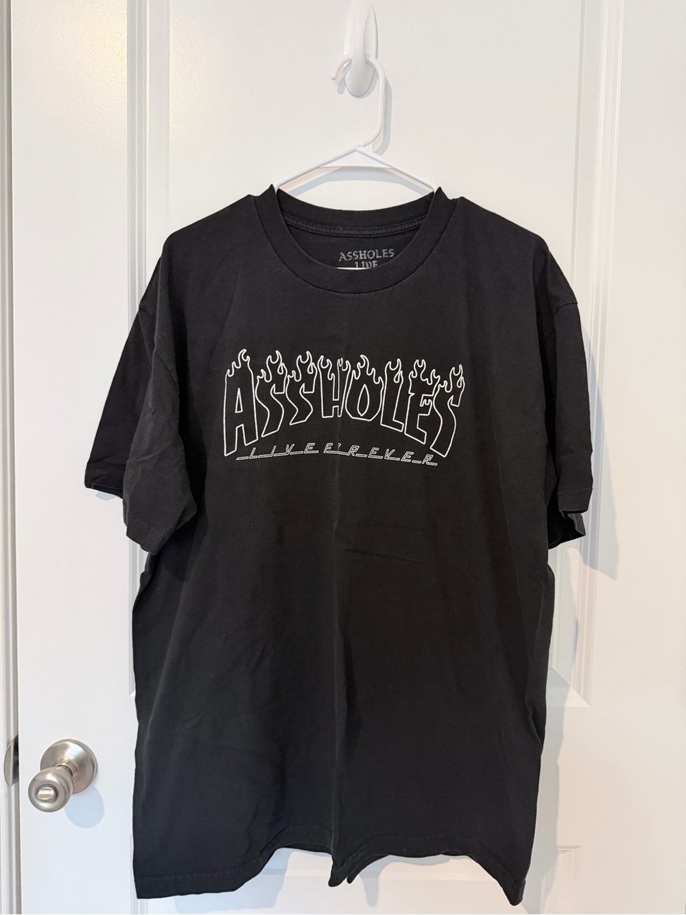 ASSHOLES Live Forever Graphic Tee - Black Men’s Short Sleeve Shirt